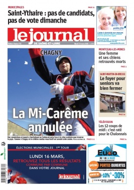 Le Journal de Saône et Loire N°20200310 du 10 mars 2020 à télécharger sur iPad
