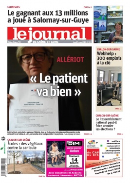 Le Journal de Saône et Loire N°20200305 du 05 mars 2020 à télécharger sur iPad