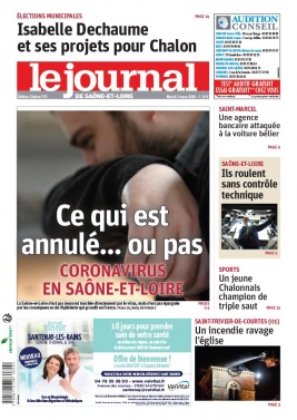 Le Journal de Saône et Loire N°20200303 du 03 mars 2020 à télécharger sur iPad