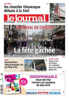Le Journal de Saône et Loire N°20200302 du 02 mars 2020 à télécharger sur iPad