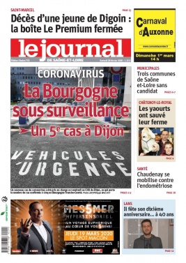Le Journal de Saône et Loire N°20200229 du 29 février 2020 à télécharger sur iPad