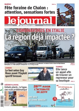 Le Journal de Saône et Loire N°20200225 du 25 février 2020 à télécharger sur iPad