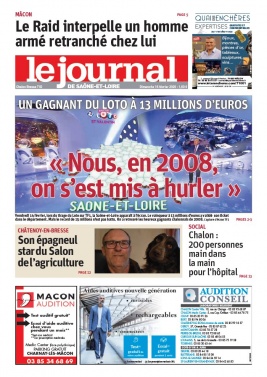 Le Journal de Saône et Loire N°20200216 du 16 février 2020 à télécharger sur iPad