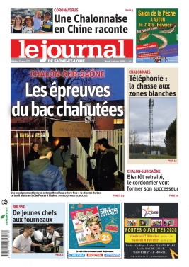 Le Journal de Saône et Loire N°20200204 du 04 février 2020 à télécharger sur iPad