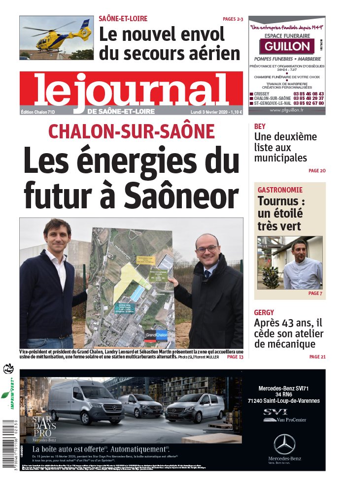 Le Journal De Saone Et Loire N 20200203 Du 03 Fevrier 2020 A Telecharger Sur