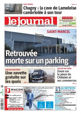 Le Journal de Saône et Loire N°20200107 du 07 janvier 2020 à télécharger sur iPad