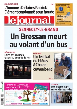 Le Journal de Saône et Loire N°20191109 du 09 novembre 2019 à télécharger sur iPad