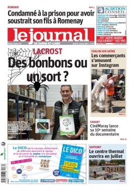 Le Journal de Saône et Loire N°20191031 du 31 octobre 2019 à télécharger sur iPad