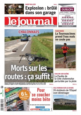 Le Journal de Saône et Loire N°20191021 du 21 octobre 2019 à télécharger sur iPad
