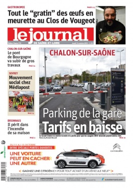 Le Journal de Saône et Loire N°20191010 du 10 octobre 2019 à télécharger sur iPad