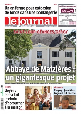Le Journal de Saône et Loire N°20190807 du 07 août 2019 à télécharger sur iPad