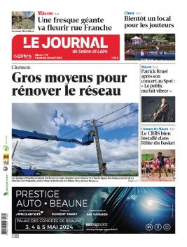 Le Journal de Saône et Loire N°20240426 du 26 avril 2024 à télécharger sur iPad