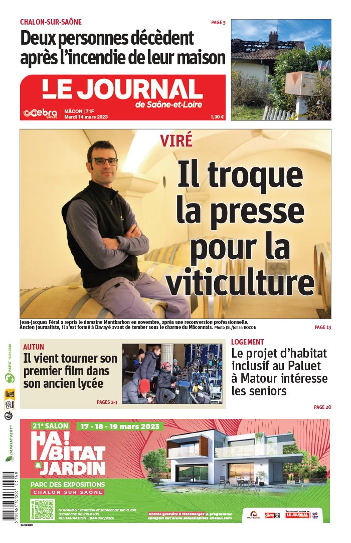 Le Journal De Saône Et Loire N°20230314 Du 14 Mars 2023 à Télécharger ...