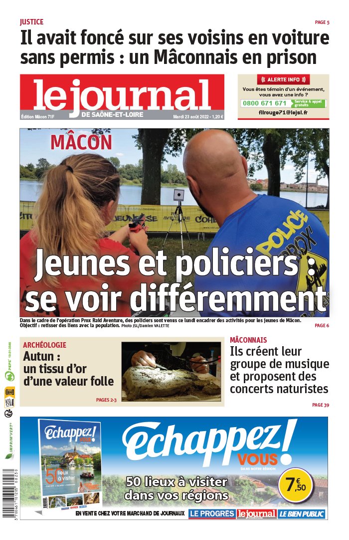 Le Journal de Saône et Loire N°20220823 du 23 août 2022 à