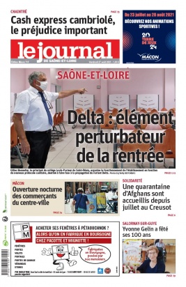 Le Journal de Saône et Loire N°20210827 du 27 août 2021 à télécharger sur iPad