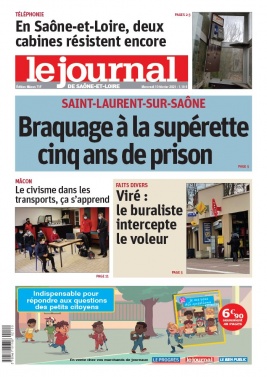 Le Journal de Saône et Loire N°20210210 du 10 février 2021 à télécharger sur iPad