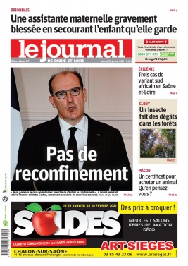 Le Journal de Saône et Loire N°20210130 du 30 janvier 2021 à télécharger sur iPad