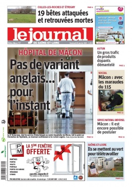 Le Journal de Saône et Loire N°20210129 du 29 janvier 2021 à télécharger sur iPad