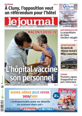 Le Journal de Saône et Loire N°20210109 du 09 janvier 2021 à télécharger sur iPad