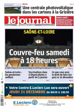 Le Journal de Saône et Loire N°20201231 du 31 décembre 2020 à télécharger sur iPad