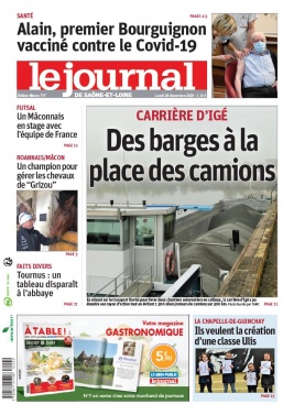 Le Journal de Saône et Loire N°20201228 du 28 décembre 2020 à télécharger sur iPad