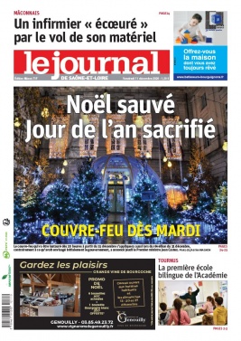 Le Journal de Saône et Loire N°20201211 du 11 décembre 2020 à télécharger sur iPad