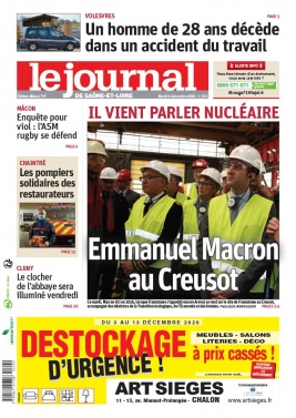 Le Journal de Saône et Loire N°20201208 du 08 décembre 2020 à télécharger sur iPad