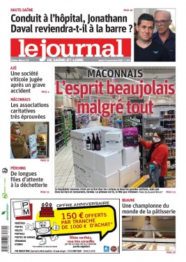 Le Journal de Saône et Loire N°20201119 du 19 novembre 2020 à télécharger sur iPad