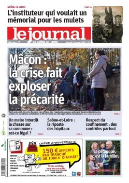 Le Journal de Saône et Loire N°20201111 du 11 novembre 2020 à télécharger sur iPad