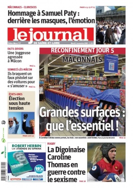 Le Journal de Saône et Loire N°20201103 du 03 novembre 2020 à télécharger sur iPad