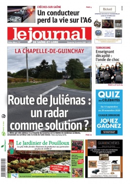 Le Journal de Saône et Loire N°20201018 du 18 octobre 2020 à télécharger sur iPad