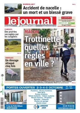 Le Journal de Saône et Loire N°20201002 du 02 octobre 2020 à télécharger sur iPad