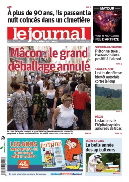 Le Journal de Saône et Loire N°20200814 du 14 août 2020 à télécharger sur iPad