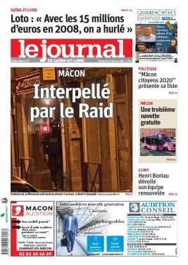 Le Journal de Saône et Loire N°20200216 du 16 février 2020 à télécharger sur iPad