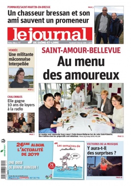Le Journal de Saône et Loire N°20200214 du 14 février 2020 à télécharger sur iPad