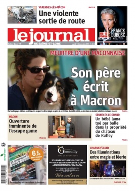 Le Journal de Saône et Loire N°20191209 du 09 décembre 2019 à télécharger sur iPad