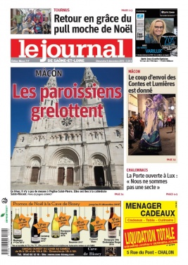 Le Journal de Saône et Loire N°20191208 du 08 décembre 2019 à télécharger sur iPad