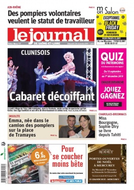 Le Journal de Saône et Loire N°20191124 du 24 novembre 2019 à télécharger sur iPad