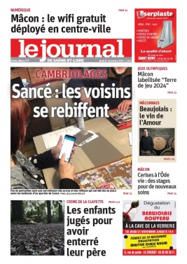 Le Journal de Saône et Loire N°20191121 du 21 novembre 2019 à télécharger sur iPad