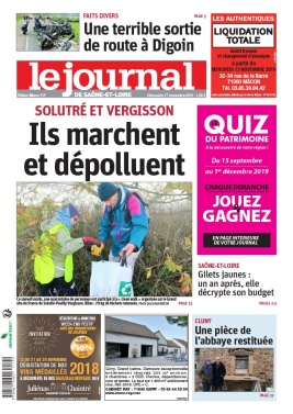 Le Journal de Saône et Loire N°20191117 du 17 novembre 2019 à télécharger sur iPad