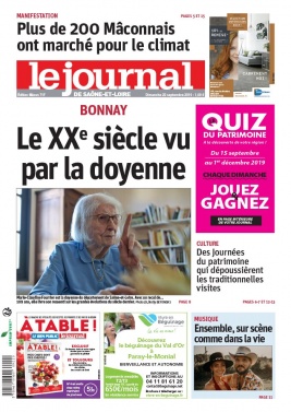 Le Journal de Saône et Loire N°20190922 du 22 septembre 2019 à télécharger sur iPad