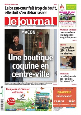 Le Journal de Saône et Loire N°20190822 du 22 août 2019 à télécharger sur iPad