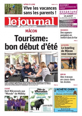 Le Journal de Saône et Loire N°20190813 du 13 août 2019 à télécharger sur iPad