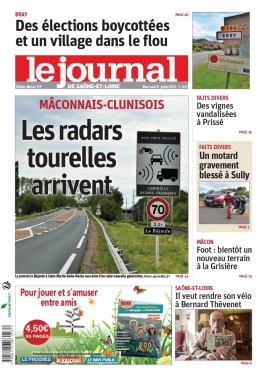Le Journal de Saône et Loire N°20190731 du 31 juillet 2019 à télécharger sur iPad