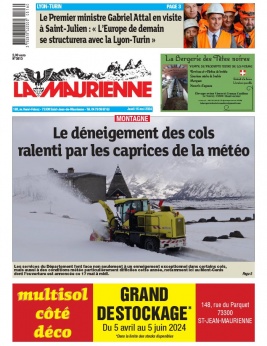 Lisez La Maurienne du 16 mai 2024 sur ePresse.fr