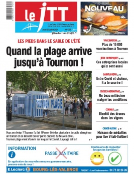 Le Journal de Tournon-Tain N°397 du 29 juillet 2021 à télécharger sur iPad