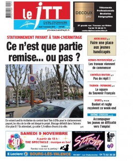 Le Journal de Tournon-Tain N°307 du 07 novembre 2019 à télécharger sur iPad