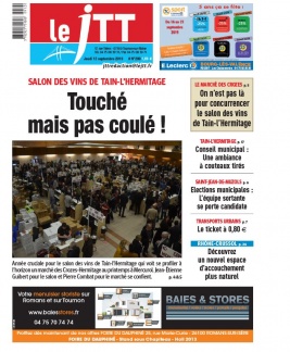 Le Journal de Tournon-Tain N°299 du 12 septembre 2019 à télécharger sur iPad