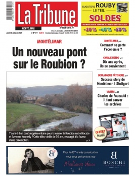 Lisez La Tribune de Montélimar - Montélimar du 09 janvier 2025 sur ePresse.fr