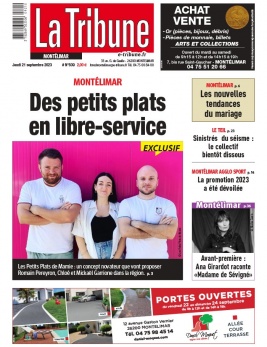 La Tribune de Montélimar N°509 du 21 septembre 2023 à télécharger sur iPad